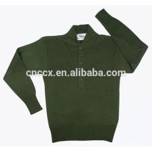 15JWA0112 suéter de color liso de acrílico de los hombres